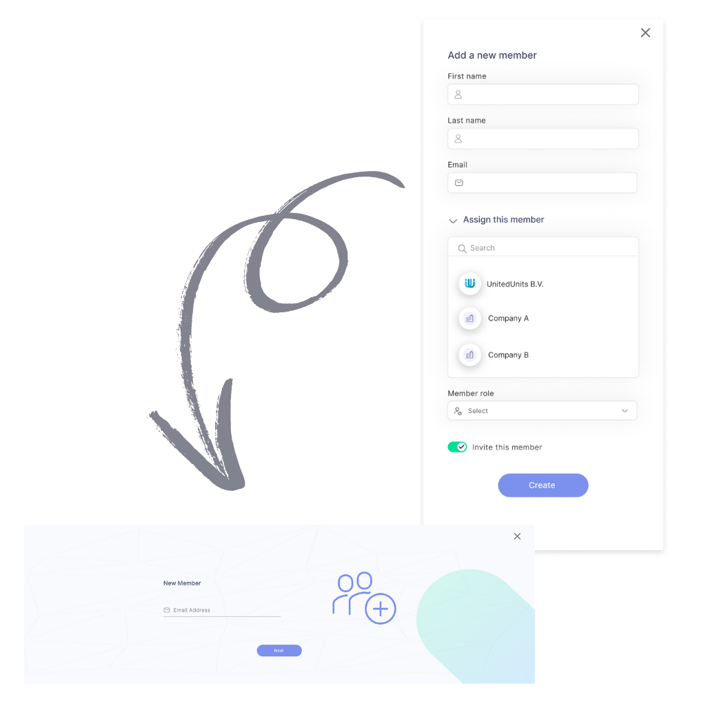 Smart add member flow for RiserNest